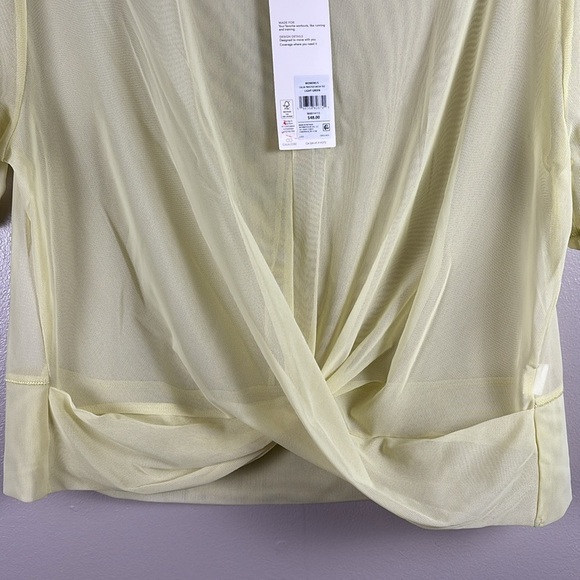 NWT Calia Twisted Mesh Tee Light Green - Picture 10 of 12